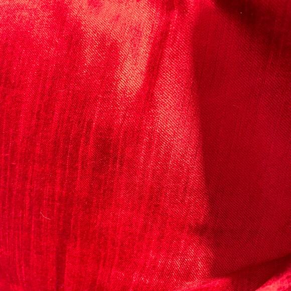 Pier 1 Red Velvet Throw Pillow Set of 2 Glam Accent Square Removeable Zip Cover - Picture 7 of 11